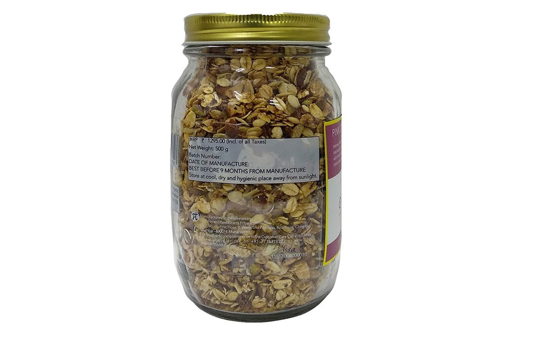 TheNibbleBox Pink City Granola    Glass Jar  500 grams